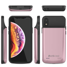 Cargar imagen en el visor de la galería, iPhone 11 Pro Max Battery Case, PunkJuice 5000mAH Fast Charging Power Bank W/ Screen Protector | [Rose-Gold] 
