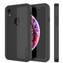 Cargar imagen en el visor de la galería, iPhone XR Waterproof IP68 Case, Punkcase [Black] [StudStar Series] [Slim Fit] (Color in image: black)
