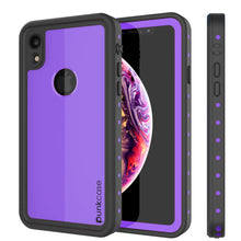 Cargar imagen en el visor de la galería, iPhone XR Waterproof IP68 Case, Punkcase [Purple] [StudStar Series] [Slim Fit] [Dirtproof] (Color in image: purple)
