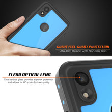Cargar imagen en el visor de la galería, iPhone XR Waterproof IP68 Case, Punkcase [Light blue] [StudStar Series] [Slim Fit] [Dirtproof] (Color in image: Clear.)

