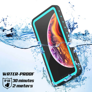 iPhone XR Waterproof IP68 Case, Punkcase [Teal] [StudStar Series] [Slim Fit] (Color in image: red)