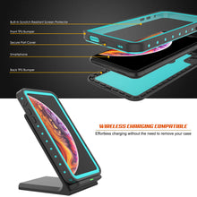Cargar imagen en el visor de la galería, iPhone XR Waterproof IP68 Case, Punkcase [Teal] [StudStar Series] [Slim Fit] (Color in image: light green)
