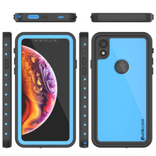 Cargar imagen en el visor de la galería, iPhone XR Waterproof IP68 Case, Punkcase [Light blue] [StudStar Series] [Slim Fit] [Dirtproof] (Color in image: teal)
