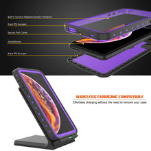Cargar imagen en el visor de la galería, iPhone XR Waterproof IP68 Case, Punkcase [Purple] [StudStar Series] [Slim Fit] [Dirtproof] (Color in image: red)
