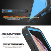 Cargar imagen en el visor de la galería, iPhone XR Waterproof IP68 Case, Punkcase [Light blue] [StudStar Series] [Slim Fit] [Dirtproof] (Color in image: purple)
