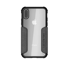 Load image into Gallery viewer, iPhone Xs Max Case, Ghostek Exec 3 Series for iPhone Xs Max / iPhone Pro Protective Wallet Case [Gray] (Color in image: Black)
