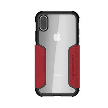 Cargar imagen en el visor de la galería, iPhone Xs Case, Ghostek Exec 3 Series for iPhone Xs / iPhone Pro Protective Wallet Case [RED] (Color in image: Gray)
