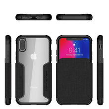 Load image into Gallery viewer, iPhone Xs Max Case, Ghostek Exec 3 Series for iPhone Xs Max / iPhone Pro Protective Wallet Case [BLACK] (Color in image: Red)
