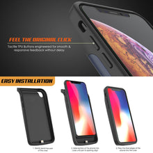 Cargar imagen en el visor de la galería, iphone XS Max Battery Case, PunkJuice 5000mAH Fast Charging Power Bank W/ Screen Protector | [Blue] (Color in image: red)
