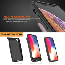 Load image into Gallery viewer, iphone XS Max Battery Case, PunkJuice 5000mAH Fast Charging Power Bank W/ Screen Protector | [Rose-Gold] (Color in image: red)
