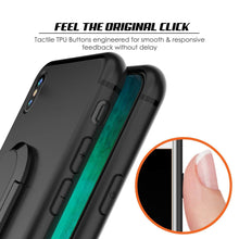 Load image into Gallery viewer, iPhone XS Max Case, Punkcase Magnetix Protective TPU Cover W/ Kickstand, Tempered Glass Screen Protector [Black] (Color in image: red)
