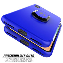 Load image into Gallery viewer, iPhone XS Max Case, Punkcase Magnetix Protective TPU Cover W/ Kickstand, Tempered Glass Screen Protector [Blue] 
