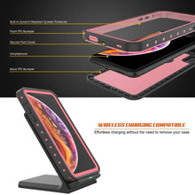 Load image into Gallery viewer, iPhone XS Max Waterproof IP68 Case, Punkcase [Pink] [StudStar Series] [Slim Fit] [Dirtproof] (Color in image: black)
