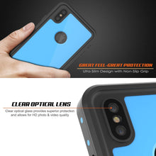 Load image into Gallery viewer, iPhone XS Max Waterproof IP68 Case, Punkcase [Light blue] [StudStar Series] [Slim Fit] [Dirtproof] (Color in image: purple)
