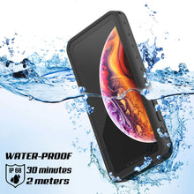 Load image into Gallery viewer, iPhone XS Max Waterproof IP68 Case, Punkcase [Black] [StudStar Series] [Slim Fit] [Dirtproof] (Color in image: white)
