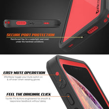 Cargar imagen en el visor de la galería, iPhone XS Max Waterproof IP68 Case, Punkcase [Red] [StudStar Series] [Slim Fit] [Dirtproof] (Color in image: teal)
