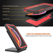 Cargar imagen en el visor de la galería, iPhone XS Max Waterproof IP68 Case, Punkcase [Red] [StudStar Series] [Slim Fit] [Dirtproof] (Color in image: pink)
