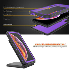Load image into Gallery viewer, iPhone XS Max Waterproof IP68 Case, Punkcase [Purple] [StudStar Series] [Slim Fit] [Dirtproof] (Color in image: teal)
