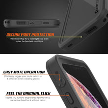 Load image into Gallery viewer, iPhone XS Max Waterproof IP68 Case, Punkcase [Black] [StudStar Series] [Slim Fit] [Dirtproof] (Color in image: pink)
