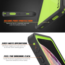 Load image into Gallery viewer, iPhone XS Max Waterproof IP68 Case, Punkcase [Light green] [StudStar Series] [Slim Fit] [Dirtproof] (Color in image: white)
