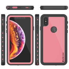 Load image into Gallery viewer, iPhone XS Max Waterproof IP68 Case, Punkcase [Pink] [StudStar Series] [Slim Fit] [Dirtproof] (Color in image: light blue)

