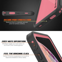 Load image into Gallery viewer, iPhone XS Max Waterproof IP68 Case, Punkcase [Pink] [StudStar Series] [Slim Fit] [Dirtproof] (Color in image: white)
