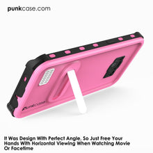 Load image into Gallery viewer, Protector [PURPLE]Galaxy S8 Waterproof Case, Punkcase [KickStud Series] [Slim Fit] [IP68 Certified] [Shockproof] [Snowproof] Armor Cover [Pink] (Color in image: Black)
