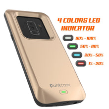 Load image into Gallery viewer, Galaxy S9 PLUS Battery Case, PunkJuice 5000mAH Fast Charging Power Bank W/ Screen Protector | Integrated USB Port | IntelSwitch | Slim, Secure and Reliable | Suitable for Samsung Galaxy S9+ [Gold] 
