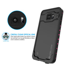 Cargar imagen en el visor de la galería, Galaxy Note 5 Waterproof Case, Punkcase StudStar Pink Shock/Dirt/Snow Proof | Lifetime Warranty (Color in image: light blue)
