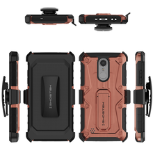 Load image into Gallery viewer, LG K8 2018 / Aristo 2 / Tribute Dynasty Rugged Heavy Duty Case | Iron Armor Series [Rose] 
