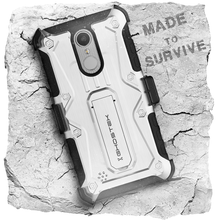 Load image into Gallery viewer, LG K8 2018 / Aristo 2 / Tribute Dynasty Rugged Heavy Duty Case | Iron Armor Series [White] 
