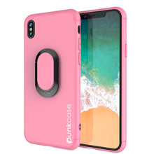 Cargar imagen en el visor de la galería, iPhone X Case, Punkcase Magnetix Protective TPU Cover W/ Kickstand, Tempered Glass Screen Protector [Pink] (Color in image: pink)
