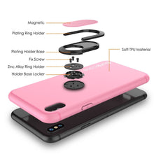 Cargar imagen en el visor de la galería, iPhone X Case, Punkcase Magnetix Protective TPU Cover W/ Kickstand, Tempered Glass Screen Protector [Pink] 
