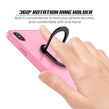 Cargar imagen en el visor de la galería, iPhone X Case, Punkcase Magnetix Protective TPU Cover W/ Kickstand, Tempered Glass Screen Protector [Pink] 
