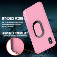 Cargar imagen en el visor de la galería, iPhone X Case, Punkcase Magnetix Protective TPU Cover W/ Kickstand, Tempered Glass Screen Protector [Pink] 
