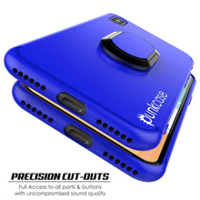 Cargar imagen en el visor de la galería, iPhone X Case, Punkcase Magnetix Protective TPU Cover W/ Kickstand, Tempered Glass Screen Protector [Blue] 
