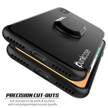 Cargar imagen en el visor de la galería, iPhone X Case, Punkcase Magnetix Protective TPU Cover W/ Kickstand, Tempered Glass Screen Protector [Black] 
