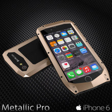 Cargar imagen en el visor de la galería, iPhone 6s/6 Case, Punkcase Metallic PRO Gold Series Cover W/ Attached Screen Protector | Touch-ID (Color in image: Red)
