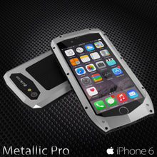 Cargar imagen en el visor de la galería, iPhone 6s/6 Case, Punkcase Metallic PRO Silver Series Cover W/ Attached Screen Protector | Touch-ID (Color in image: Neon)
