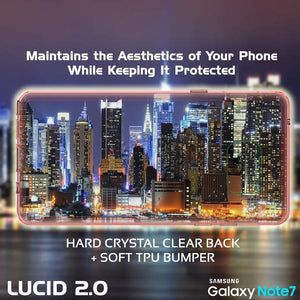 Funda para Note FE Punkcase® LUCID 2.0 Crystal Pink Series con protector de pantalla PUNK SHIELD | Ultra Ajuste