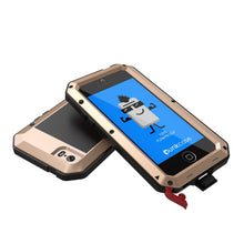 Cargar imagen en el visor de la galería, iPhone SE/5/5s Case, Punkcase® METALLIC Series GOLD w/ TEMPERED GLASS | Aluminum Frame (Color in image: White)
