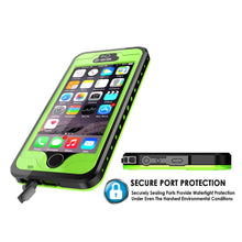 Cargar imagen en el visor de la galería, iPhone 5S/5 Waterproof Case, PunkCase StudStar Light Green Case Water/ShockProof | Lifetime Warranty (Color in image: pink)
