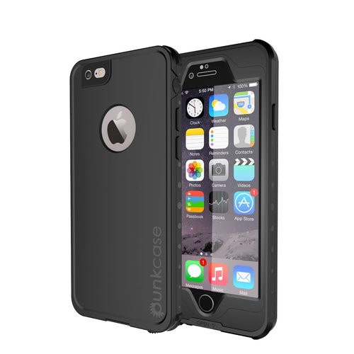 iPhone 6s/6 Waterproof Case, PunkCase StudStar Black w/ Attached Screen Protector | Lifetime Warranty (Color in image: black)