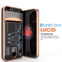 Load image into Gallery viewer, iPhone SE/5S/5 Case, PUNKCASE® LUCID Rose Gold Series | Card Slot | Screen Protector | Ultra fit (Color in image: Gold)
