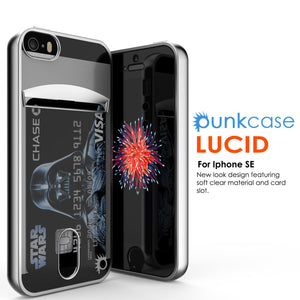 iPhone SE/5S/5 Case, PUNKCASE® LUCID Silver Series | Card Slot | SHIELD Screen Protector | Ultra fit (Color in image: Gold)