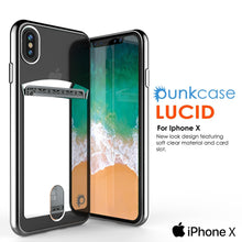 Load image into Gallery viewer, iPhone X Case, PUNKcase [LUCID Series] Slim Fit Protective Dual Layer Armor Cover W/ Scratch Resistant PUNKSHIELD Screen Protector [SILVER] 

