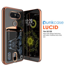 Cargar imagen en el visor de la galería, LG G5 Case, PUNKCASE® Rose Gold LUCID  Series | Card Slot | PUNK SHIELD Screen Protector (Color in image: Balck)
