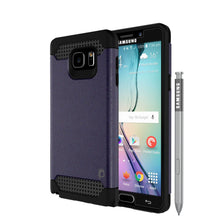 Cargar imagen en el visor de la galería, Galaxy Note 5 Case PunkCase Galactic Charcoal Series Slim Armor Soft Cover Case w/ Tempered Glass (Color in image: charcoal)

