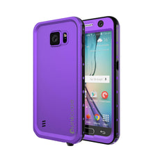 Load image into Gallery viewer, Galaxy S6 Waterproof Case PunkCase StudStar Purple Thin 6.6ft Underwater IP68 Shock/Dirt/Snow Proof (Color in image: purple)
