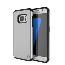 Load image into Gallery viewer, Galaxy s7 Case PunkCase Galactic Silver Slim Protective Armor Soft Cover Case w/ Tempered Glass (Color in image: silver)
